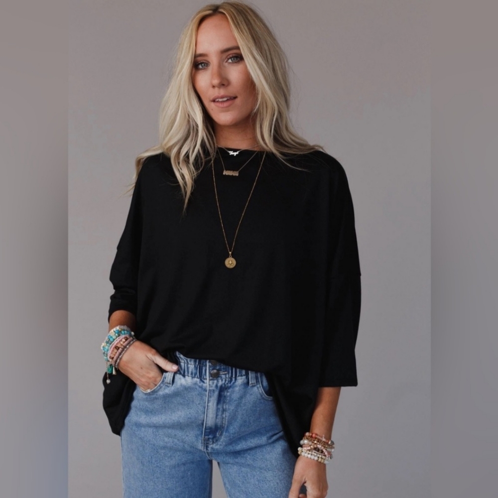 THREE BIRD NEST The Nest Cozy Cool Oversized Tee